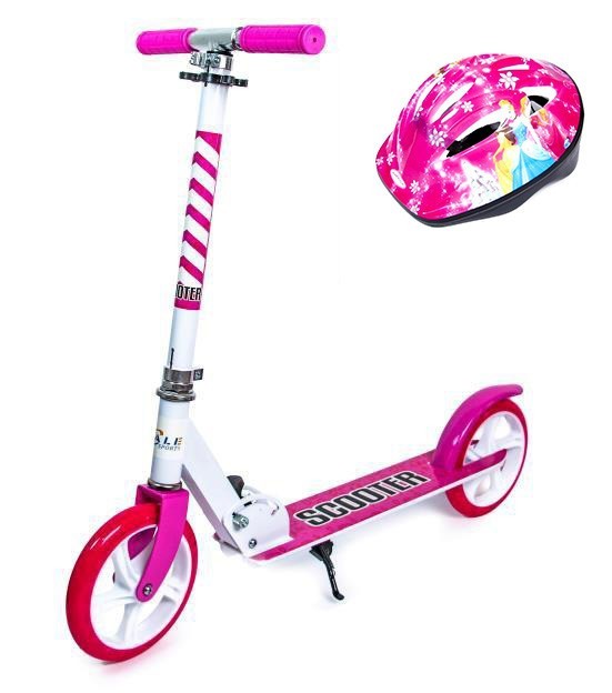 

Детский самокат двухколесный Scale Sports с шлемом 460 Розовый цвет