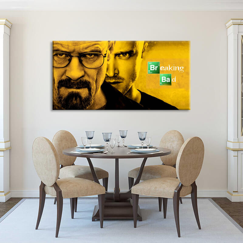 

Картина на холсте Фильмы/сериалы Breaking Bad 60х120 см.