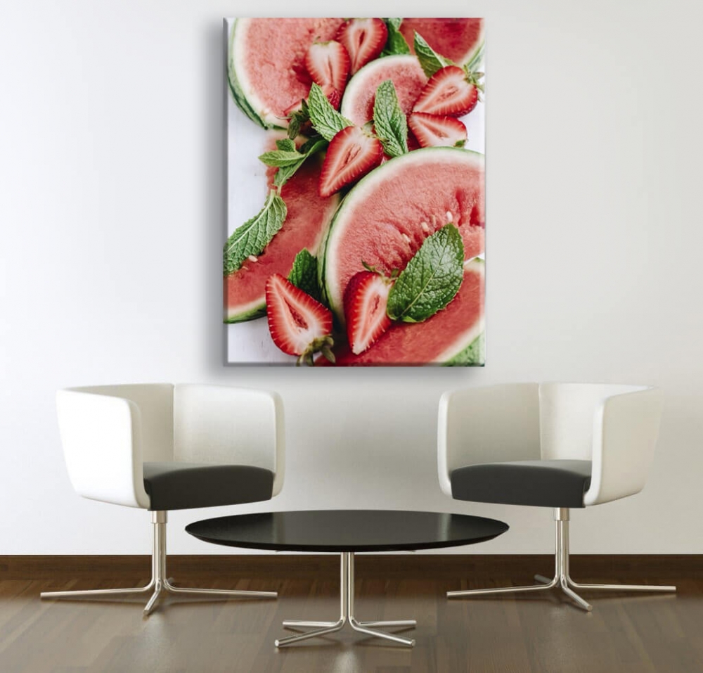 

Картина на холсте Для кухни Strawberry 45х60 см.