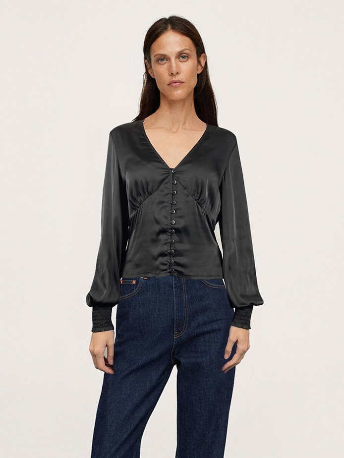 

Блузка H&M 211658b47  Черная, Блузка H&M 211658b47 38 Черная