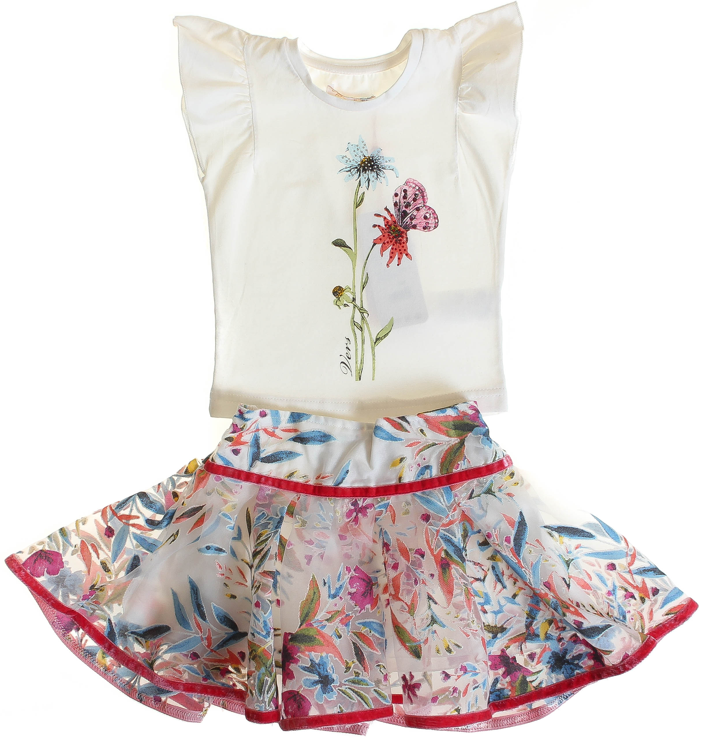 

Футболка + Юбка Verscon Разноцветный 98 см 3644 (447339)