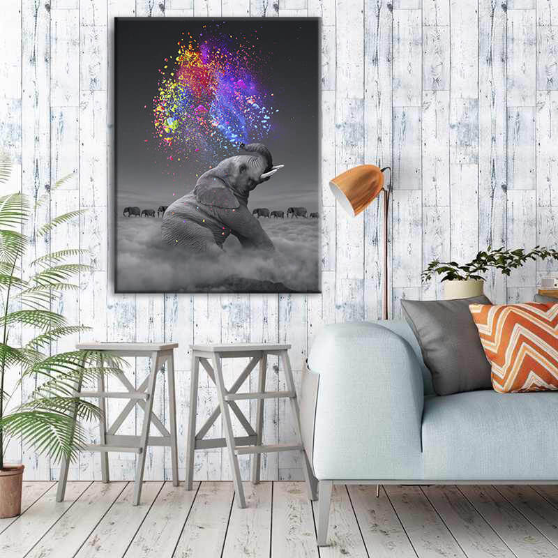 

Картина на холсте Животные Elephant Color 45х60 см.