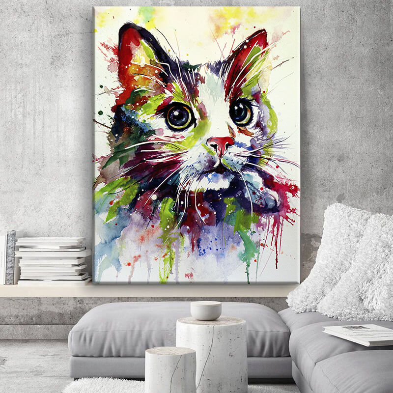 

Картина на холсте Животные Watercolor Pussycat 50х65 см.