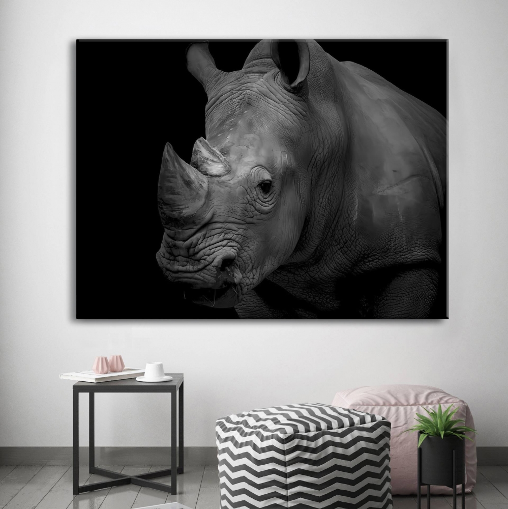 

Картина на холсте Животные Black Rhinoceros 50х65 см.