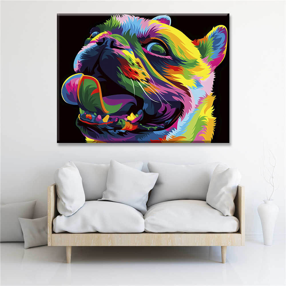 

Картина на холсте Животные Colorful Dog 45х60 см.