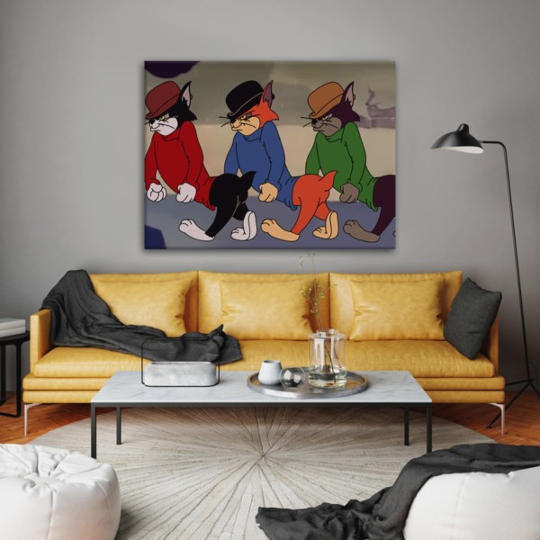 

Картина на холсте Урбан Арт Gangster Cats 75х100 см.