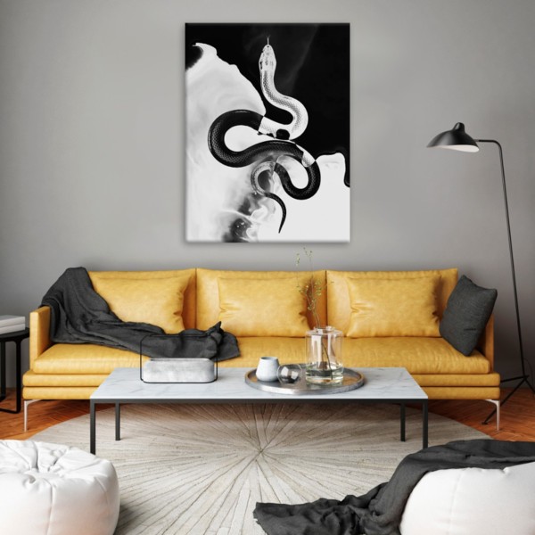 

Картина на холсте Урбан Арт Yin Yang Snake 90х120 см.