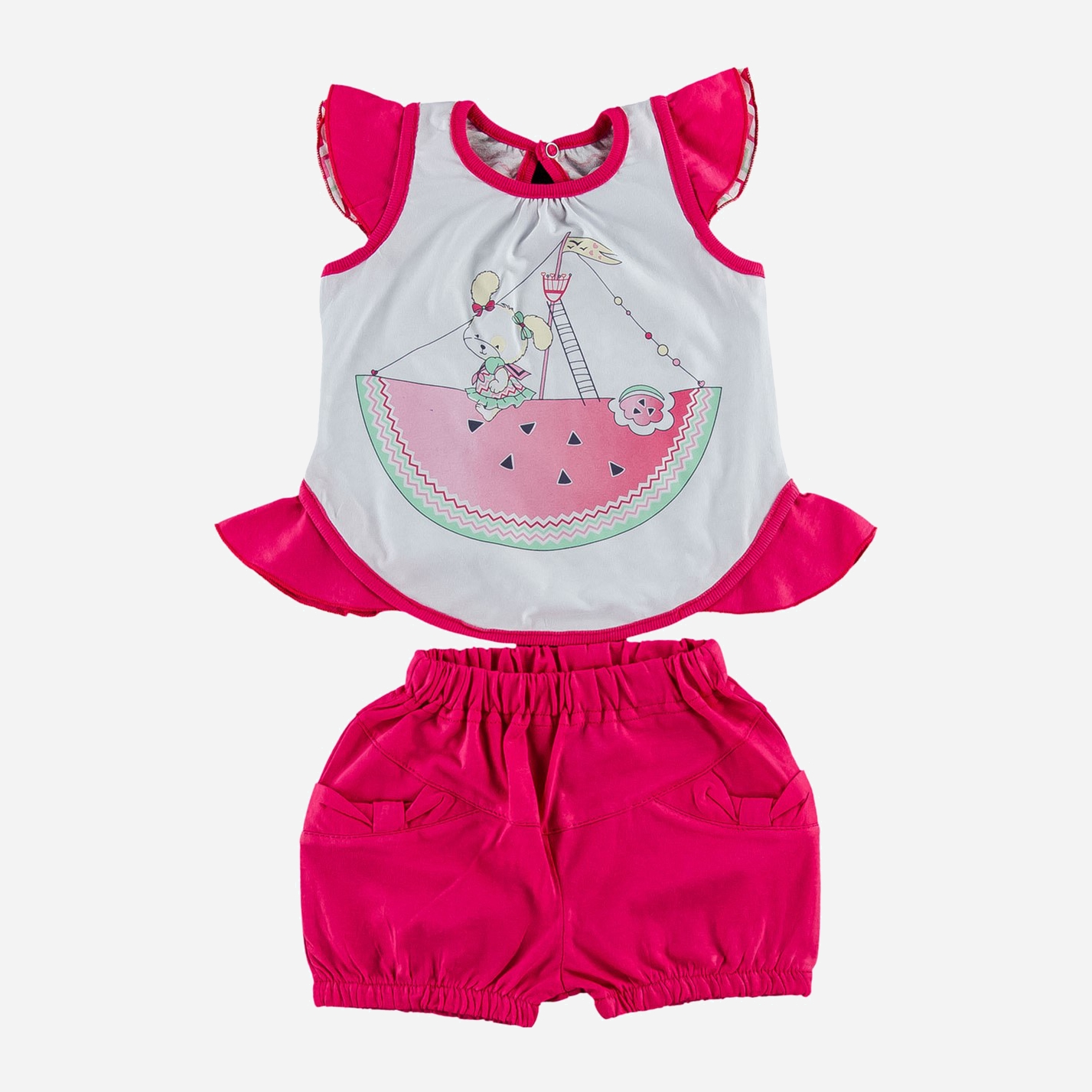 

Костюм (майка + шорты) ЛяЛя 4ТК015 (2-377) 80 см Малиновий