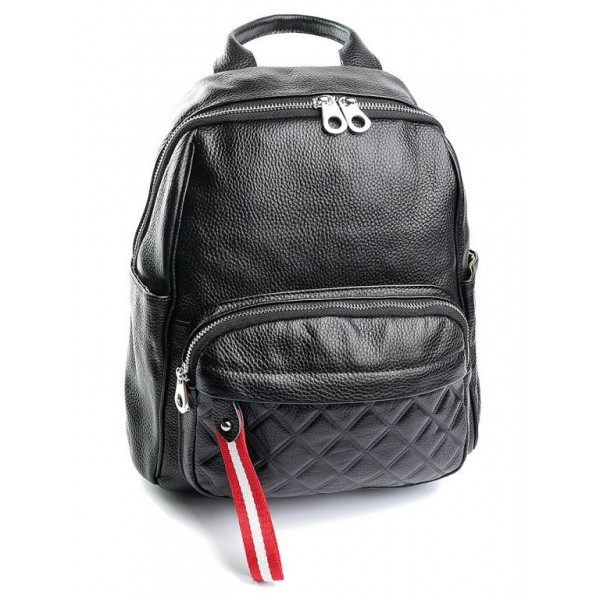 

Кожаный женский рюкзак Parse 2106 Black