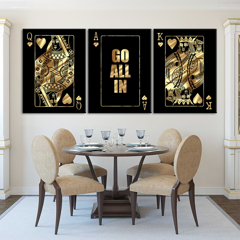 

Картина на холсте Урбан Арт Go All In 3 картины 30х40 см.