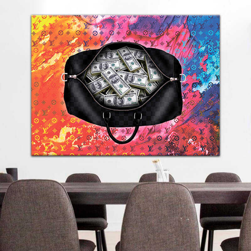 

Картина на холсте Деньги Bag with money 45х60 см.