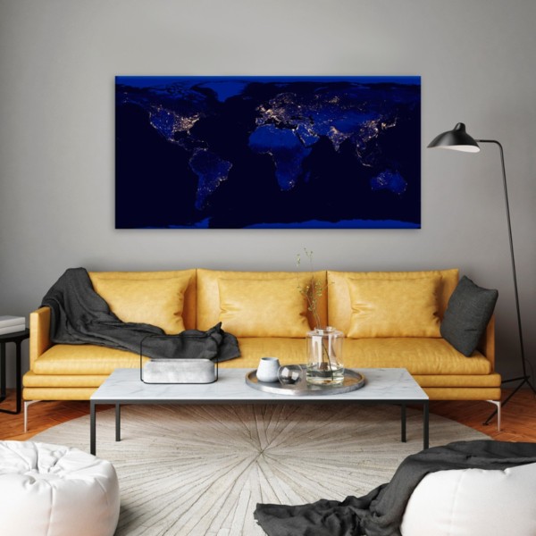 

Картина на холсте Путешествия Night World 70х140 см.
