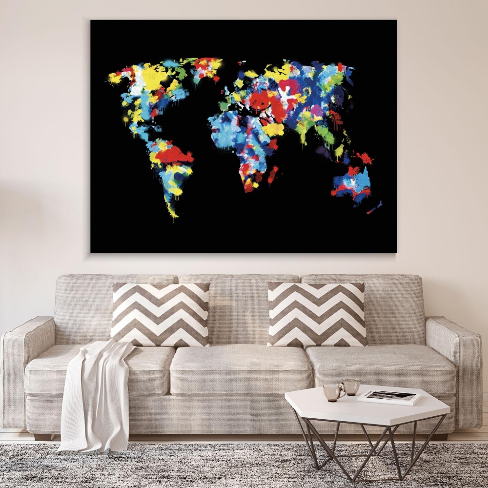 

Картина на холсте Путешествия Black World 50х65 см.