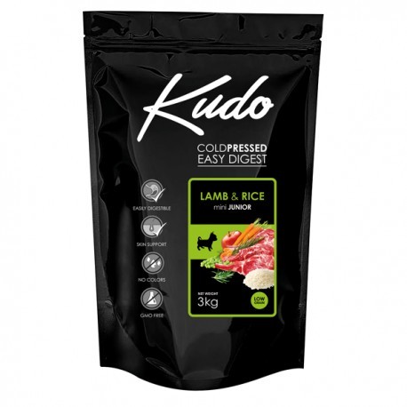 

Сухой корм KUDO JUNIOR MINI LAMB & RICE для щенков мелких пород с ягненком и рисом 3 кг