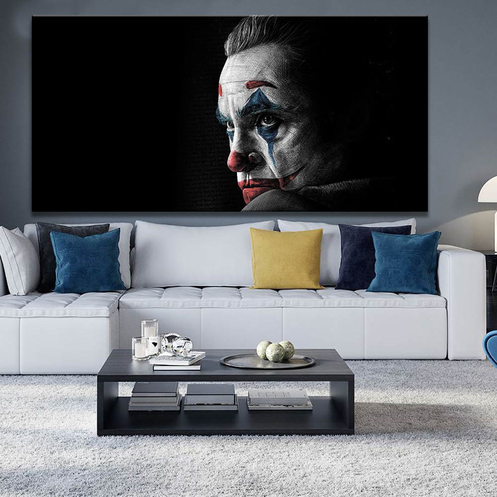 

Картина на холсте Фильмы/сериалы Joker Black 50х100 см.