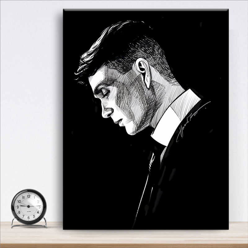 

Картина на холсте Фильмы/сериалы Thomas Shelby Black 45х60 см.