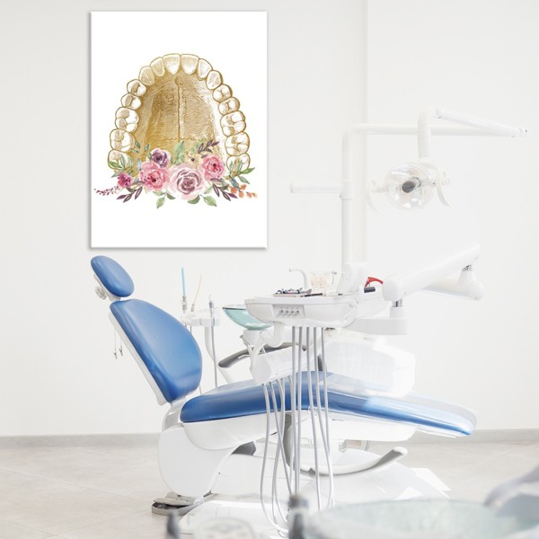 

Картина на холсте Стоматология Flower Jaw 50х65 см.