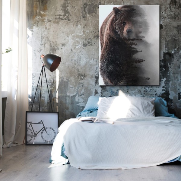 

Картина на холсте Картины на холсте Brown Bear 50х65 см.