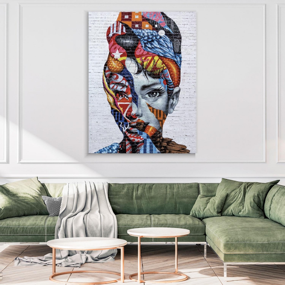 

Картина на холсте Личности Audrey Hepburn 90х120 см.