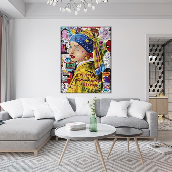 

Картина на холсте Искусство Pearl Earring 75х100 см.
