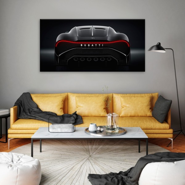 

Картина на холсте Автомобили Bugatti 70х140 см.