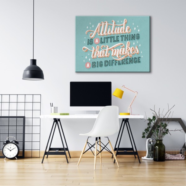 

Картина на холсте Мотивация Attitude 50х65 см.