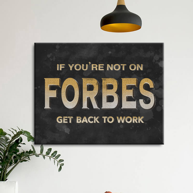 

Картина на холсте Мотивация Forbes 75х100 см.