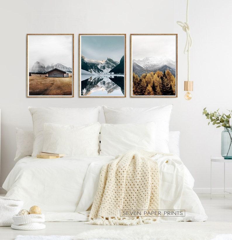 

Набор постеров природа Snowy Mountain Canada Снежные горы Канады формат А3 NEHILO
