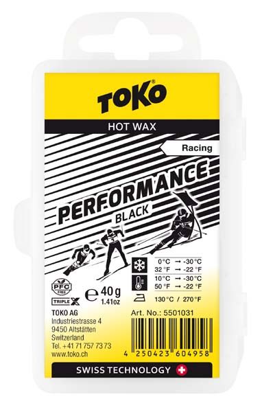

Твердый воск для лыж и сноубордов Токо, Performance black 40g