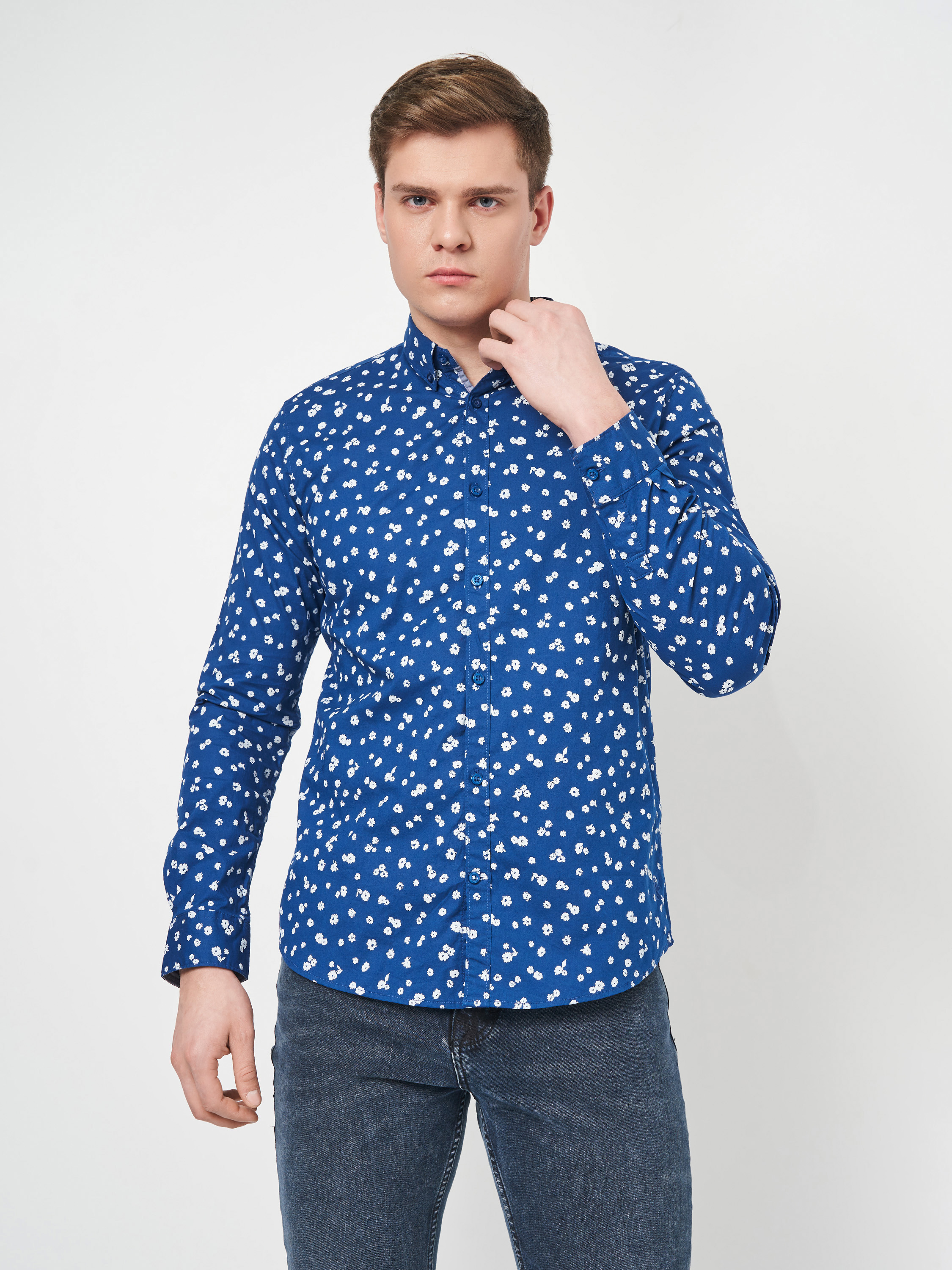 

Рубашка Tom Tailor 1013180.ХХ.10  Синяя, Рубашка Tom Tailor 1013180.ХХ.10 S Синяя