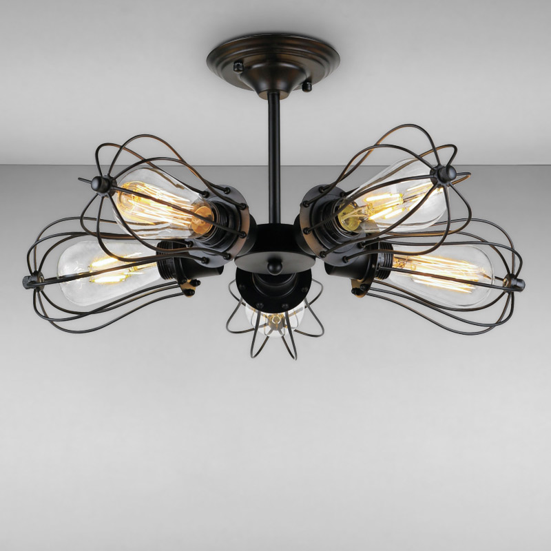 

Люстра потолочная Light House LS-17142-5 черный