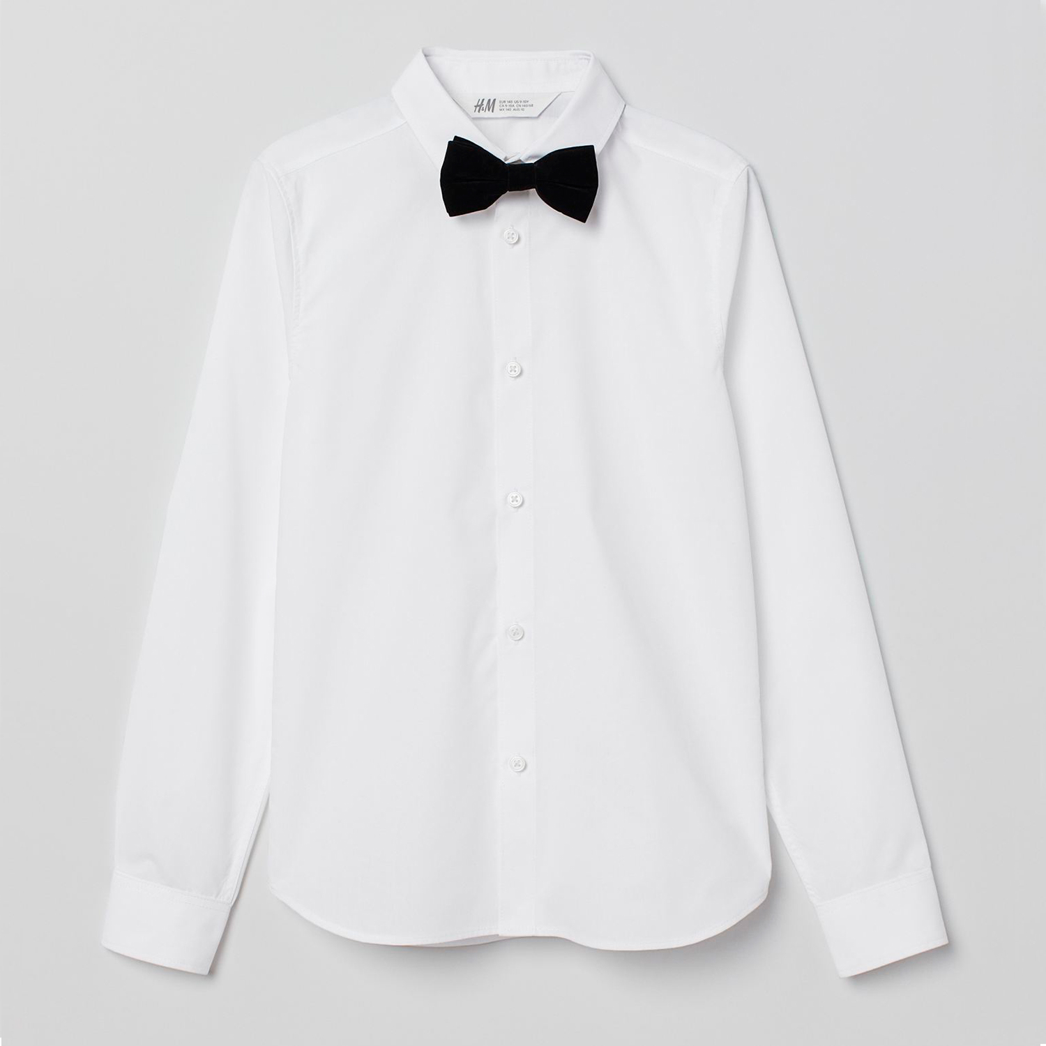 

Рубашка + бабочка H&M 2112-579165 170 см Белая