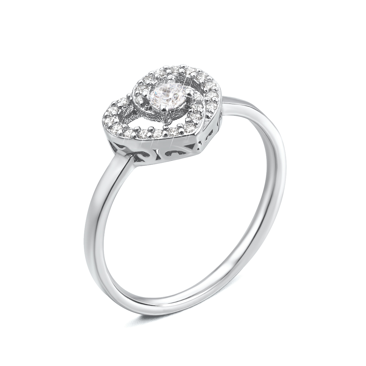 

Серебряное кольцо с фианитами 000135183 000135183 16.5 размера