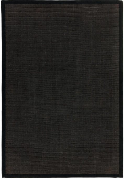 

Ковер Sisal Black/Black 68х240 см Черный