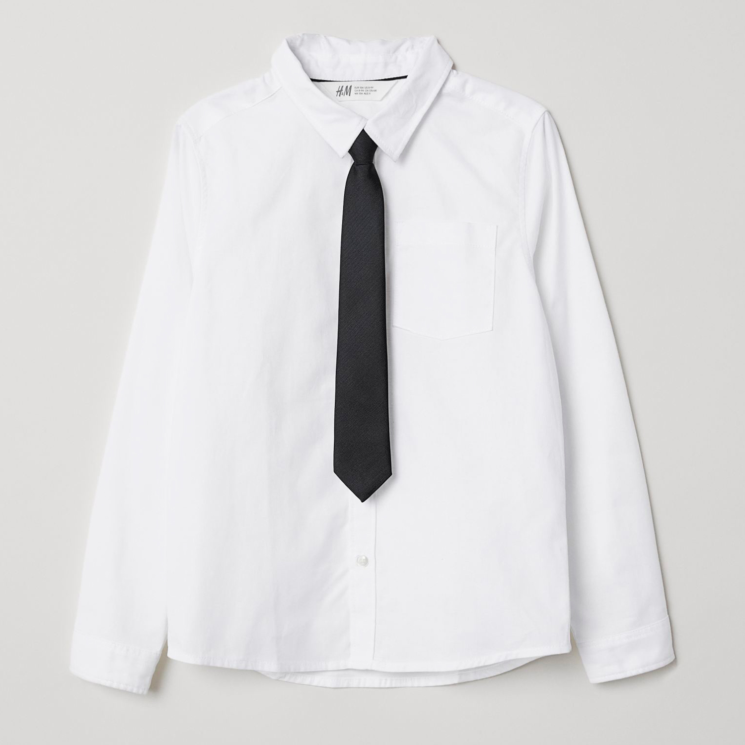 

Рубашка + галстук H&M 2712-632224 92 см Белая