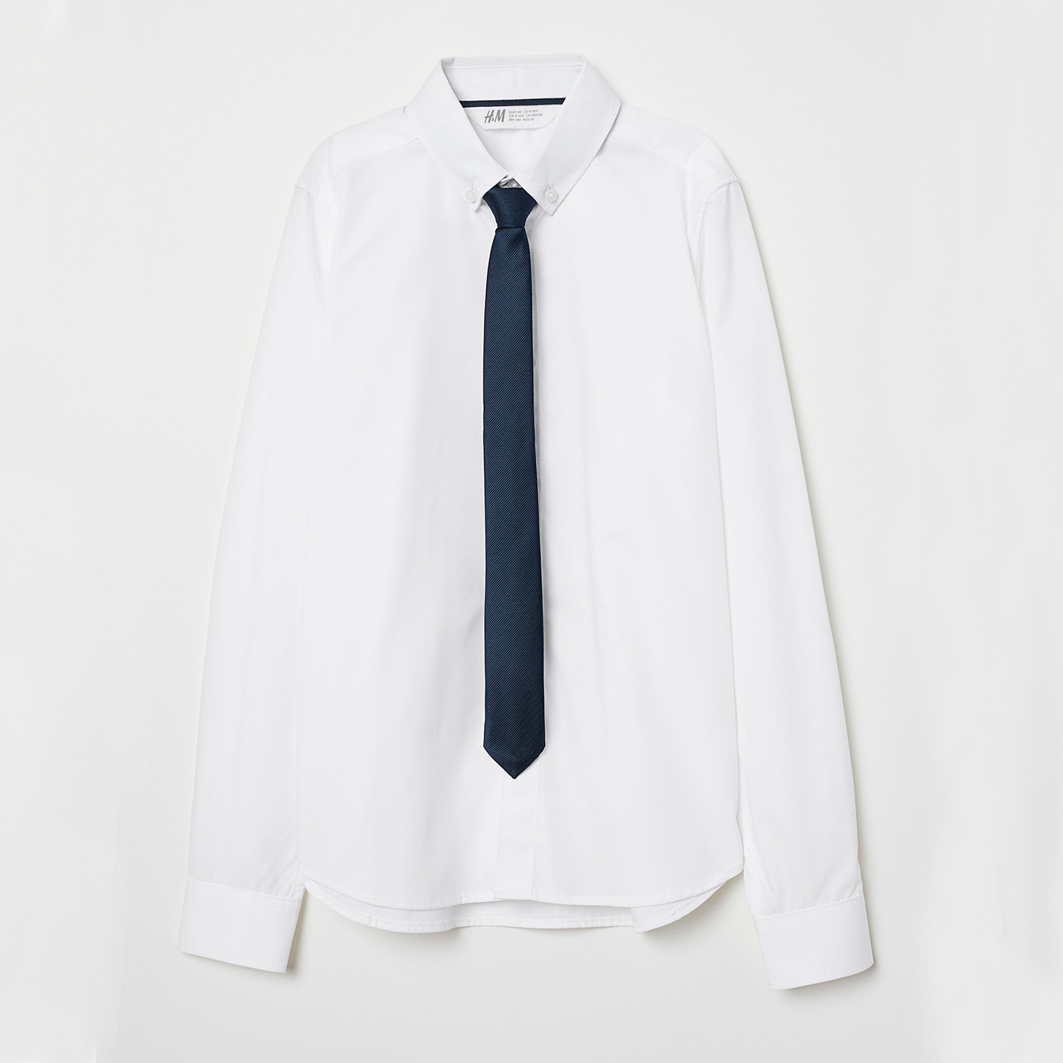 

Рубашка + галстук H&M 5791657 134 см Белая
