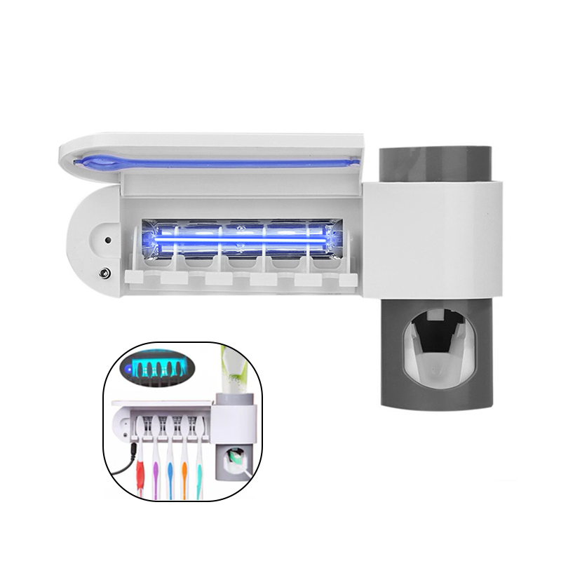 

Диспенсер зубной пасты Toothbrush Sanitizer 3 в 1 стерилизатор и держатель зубных щеток