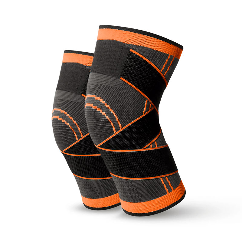 

Компрессионный наколенник AOLIKES HX-7720 Orange M эластичный бандаж для коленного сустава 2шт.