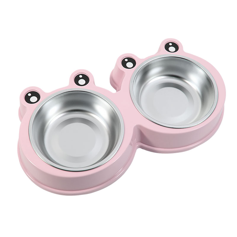 

Миска Taotaopets Frog 135501 Pink 36*20*5,5 см тарелка для котов и собак двойная