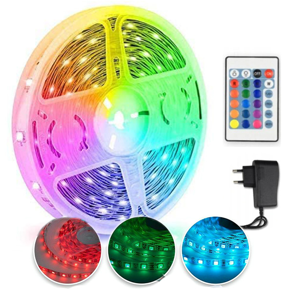 

Светодиодная лента SMD 3528 RGB 5 м на силиконе разноцветная: