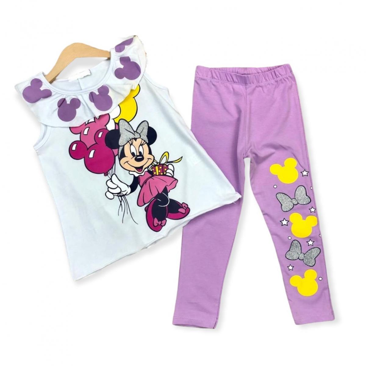 

Костюм (футболка, леггинсы) Disney Minnie Mouse (Минни Маус) 110 см Разноцвет TRW857512