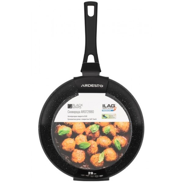 

Сковорода Ardesto Black Mars Orion 28 см, черный, алюминий AR0728BO