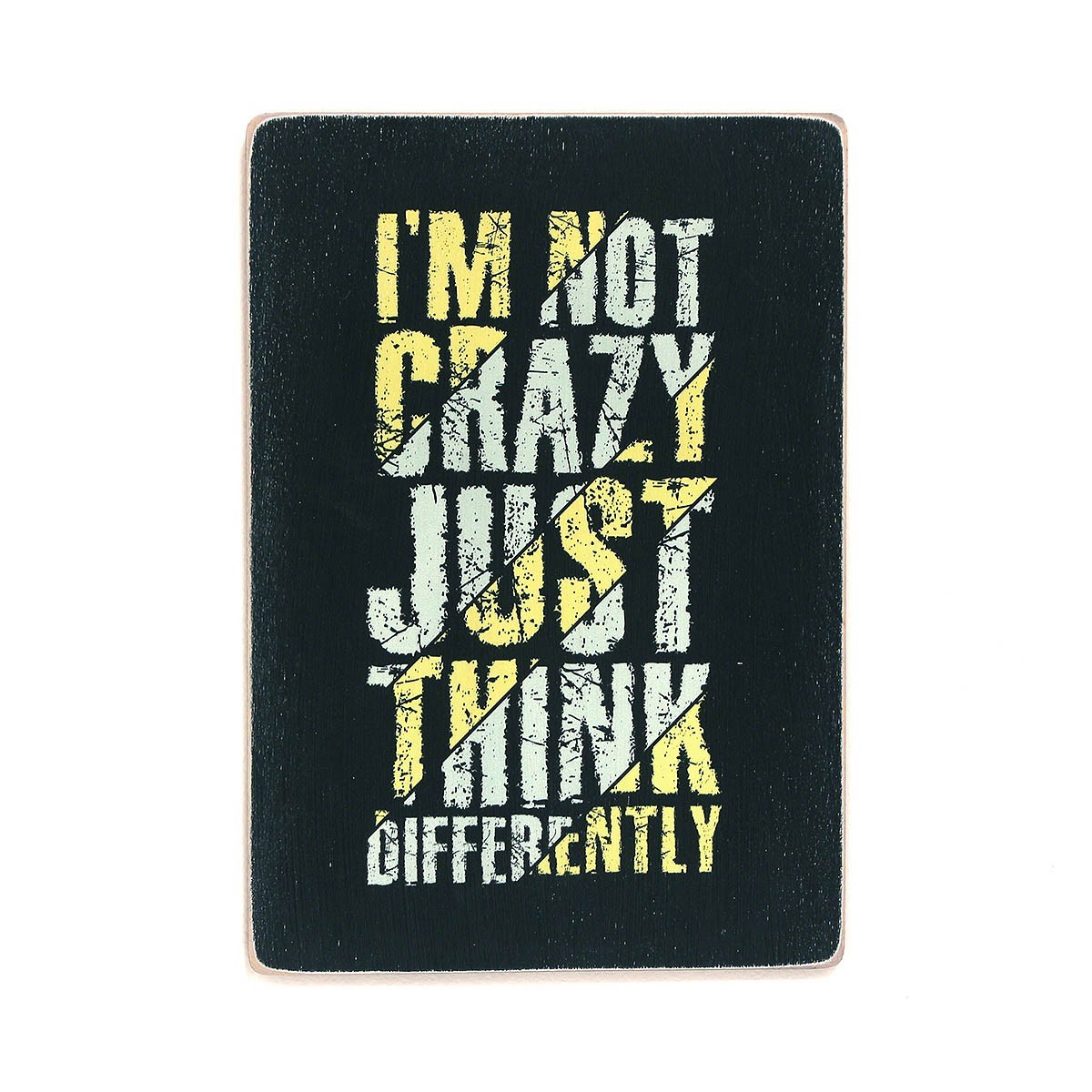 

Деревянный постер Wood Posters "I’m not crazy just think differently" (A2 формат, фанера)