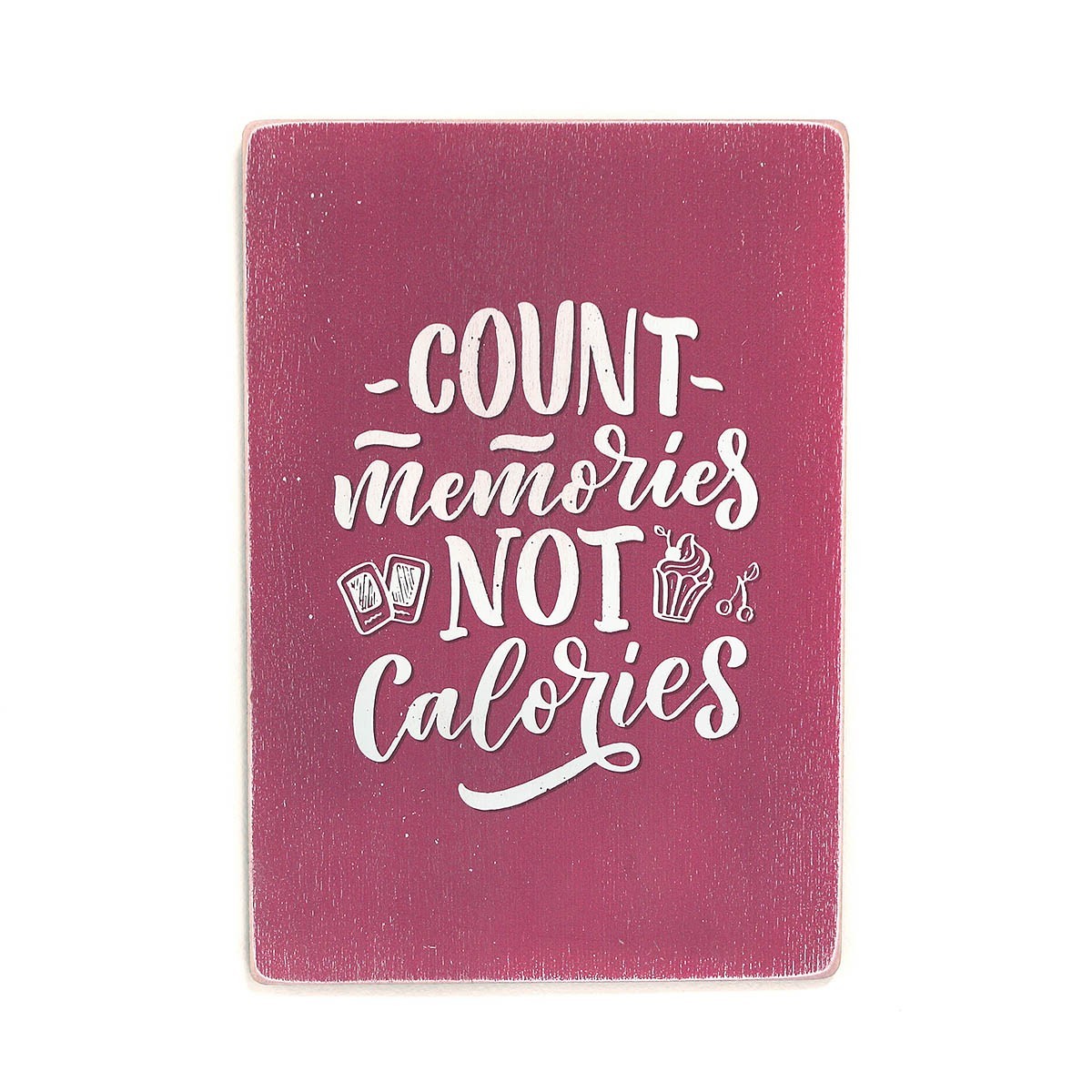 

Деревянный постер Wood Posters "Count memories, not calories" (A1 формат, фанера)