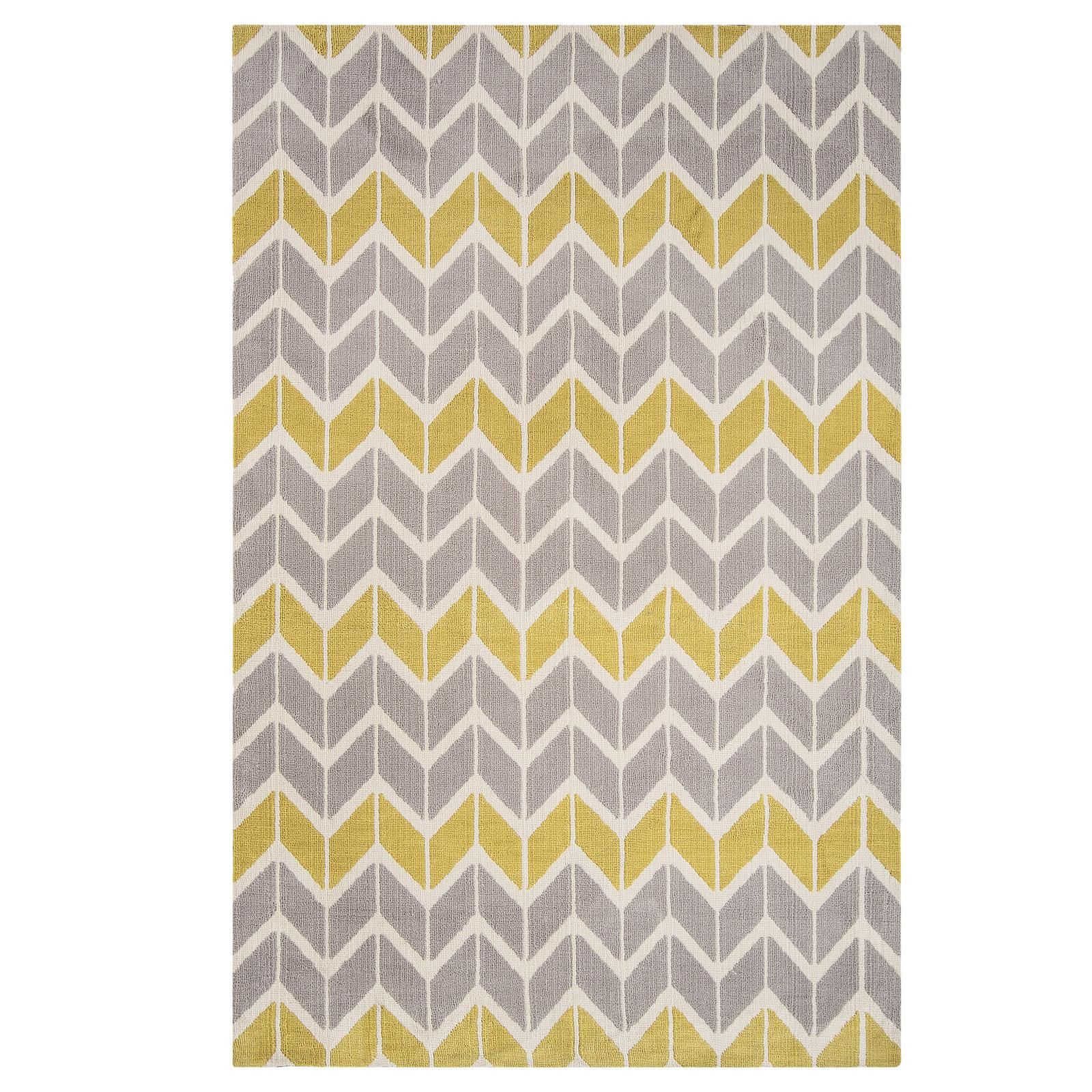 

Ковер AR06 Chevron Lemon 200x300 см Жёлтый