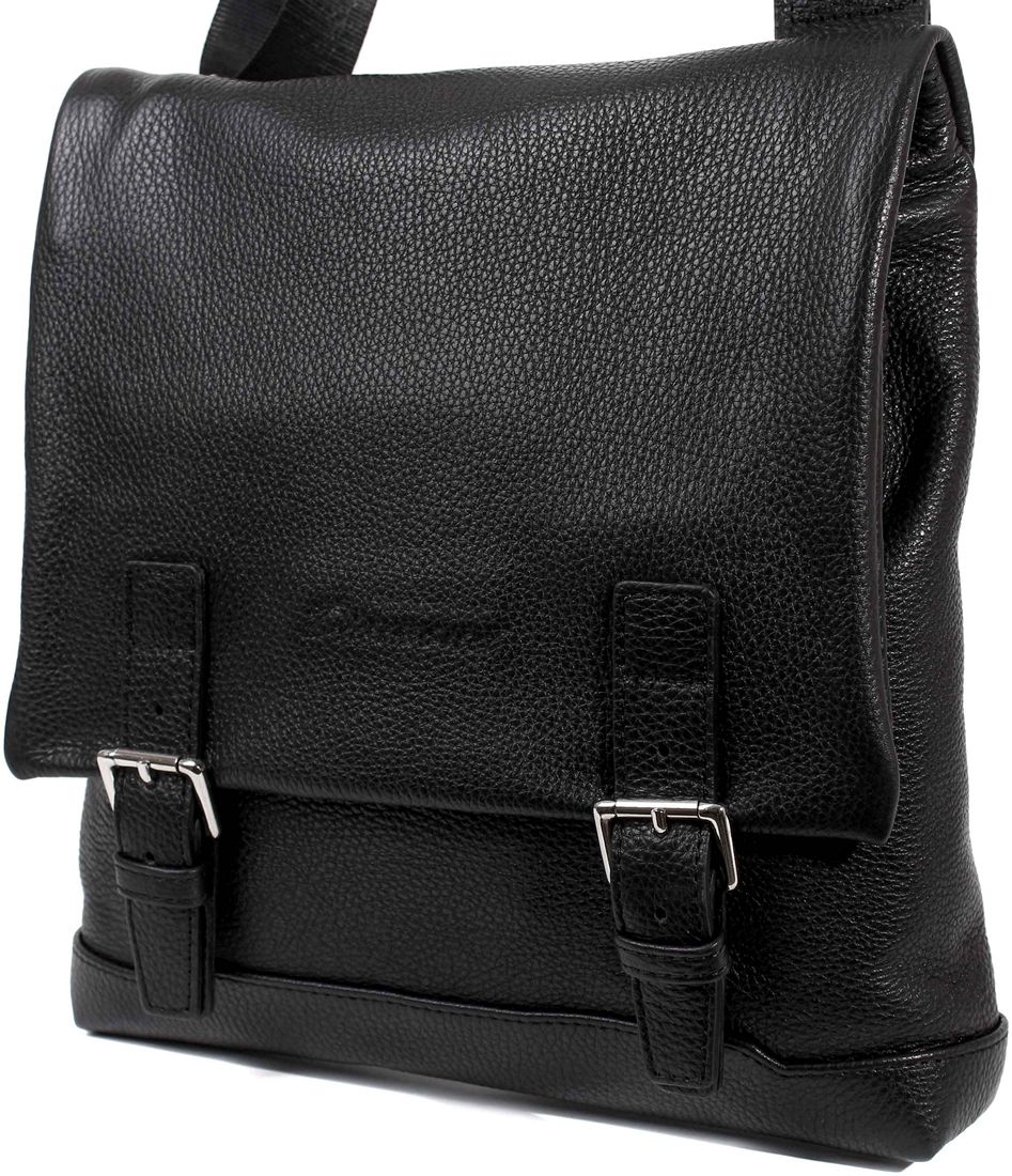 

Повседневная сумка планшет из натуральной кожи Diamond 72241 black