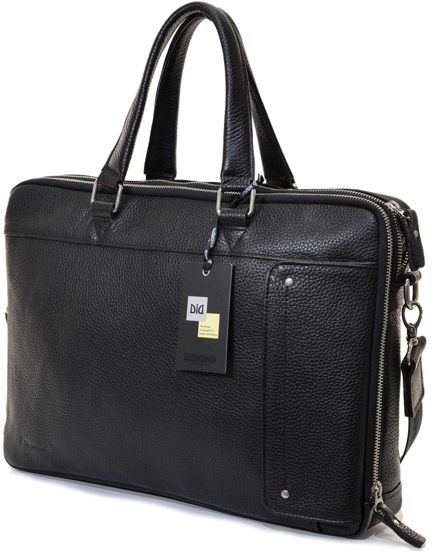 

Стильная кожаная сумка Diamond 71-3687 black