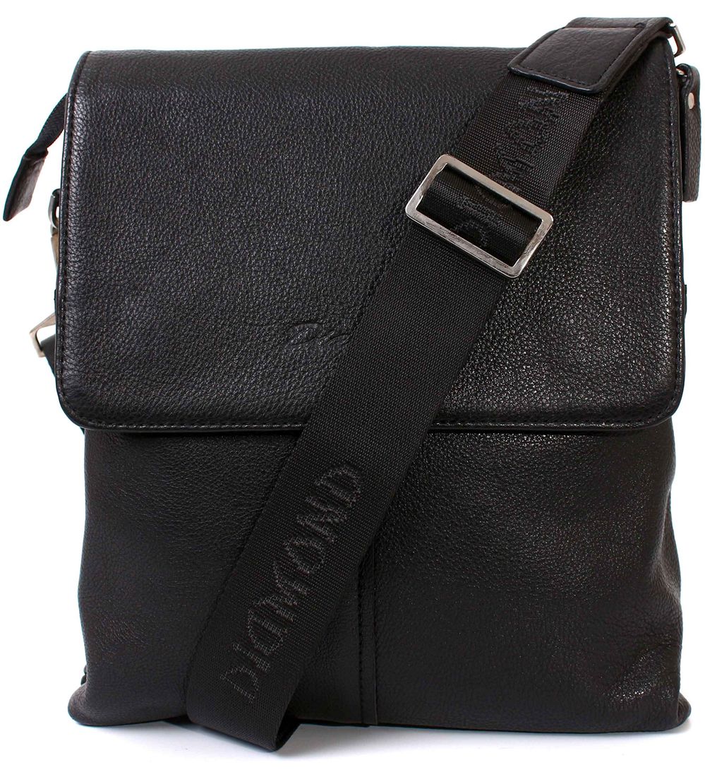 

Стильная вертикальная кожаная сумка Diamond 730-9721 black