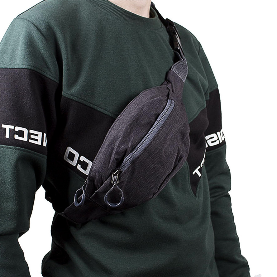 

Сумка на пояс (бананка) BANANKA NVY302-1BLACK Черная