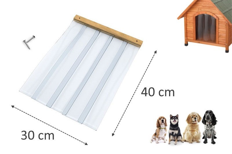 

Силиконовая шторка для будки DogHouse 30х40см -размер М